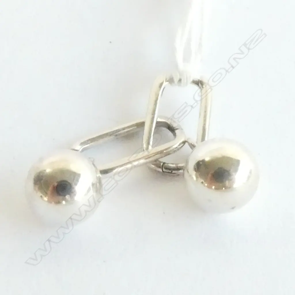 SILVER CIRCULAR DROP EARRINGS 6gms Image 1++