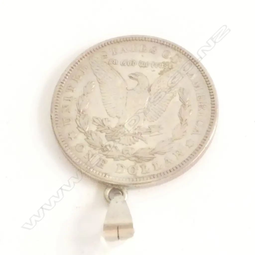 COIN PENDANT, USA 1921 SILVER DOLLAR Image 1++