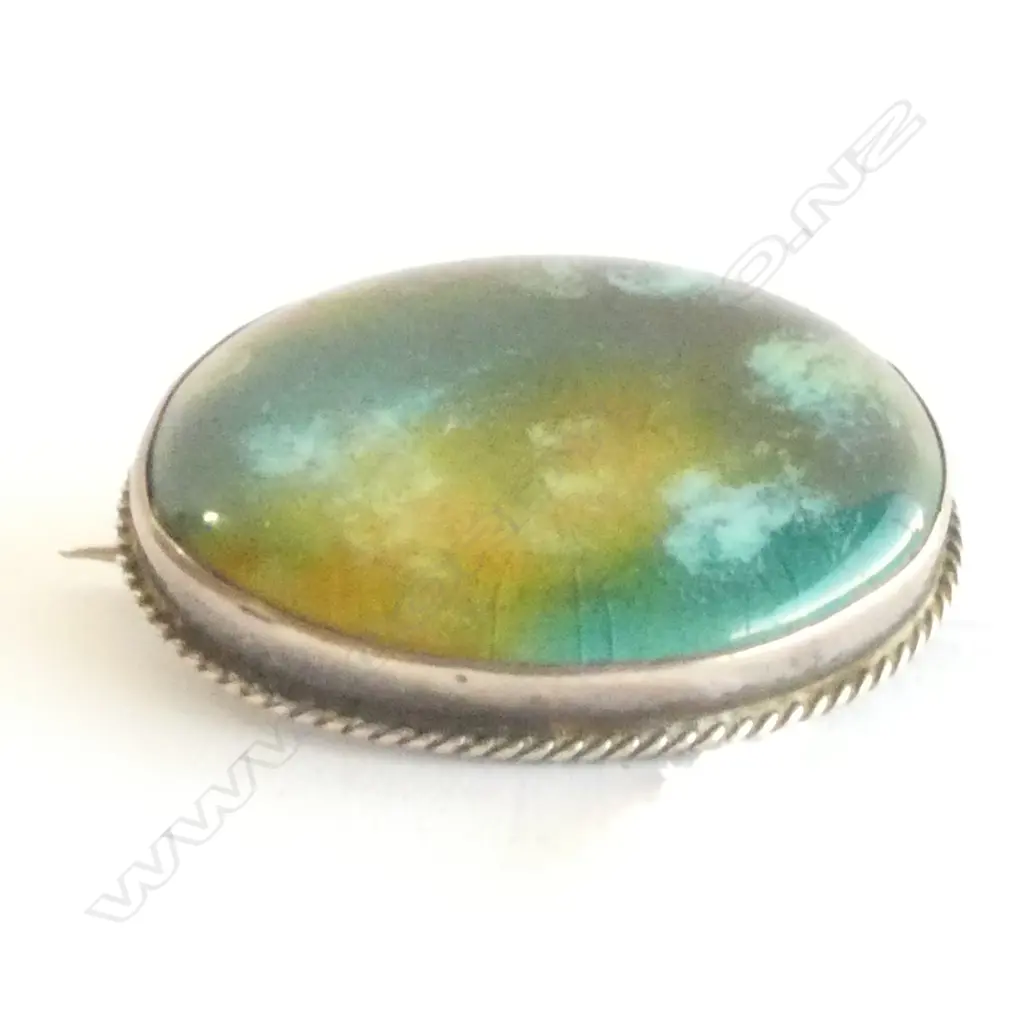 SILVER RUSKIN STYLE BROOCH CHESTER 1907 BY CHARLES HORNER Image 1++