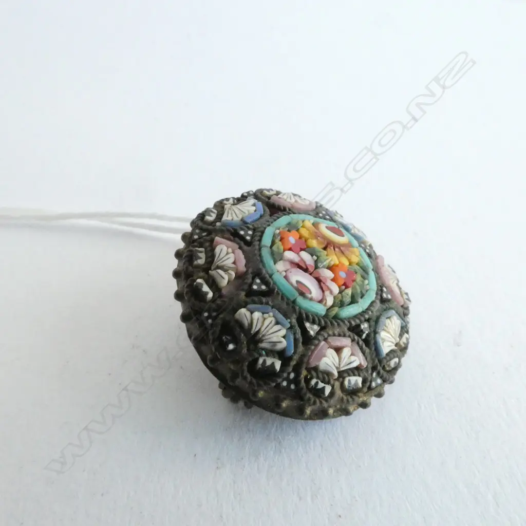 OLD MOSAIC BROOCH DIA. 25MM Image 1++