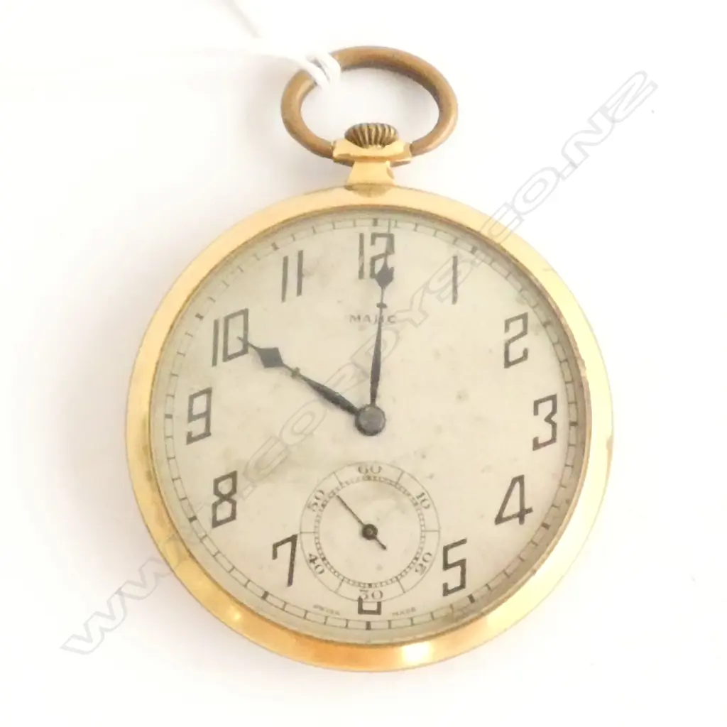 POCKET WATCH GOLD PLATED, c.1910, NOT WORKING Image 1++