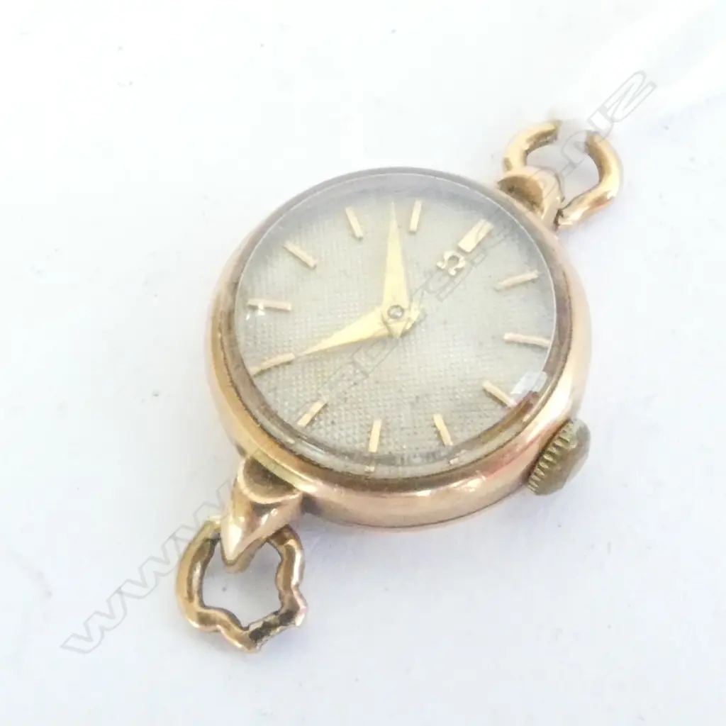 OMEGA LADIES’ WRISTWATCH, 9ct GOLD, 1950s, WORKING, NEEDS STRAP Image 1++