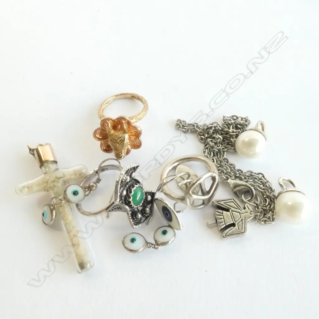 COLLECTION STG, GOLD, PLATE & COSTUME JEWELLERY Image 1++