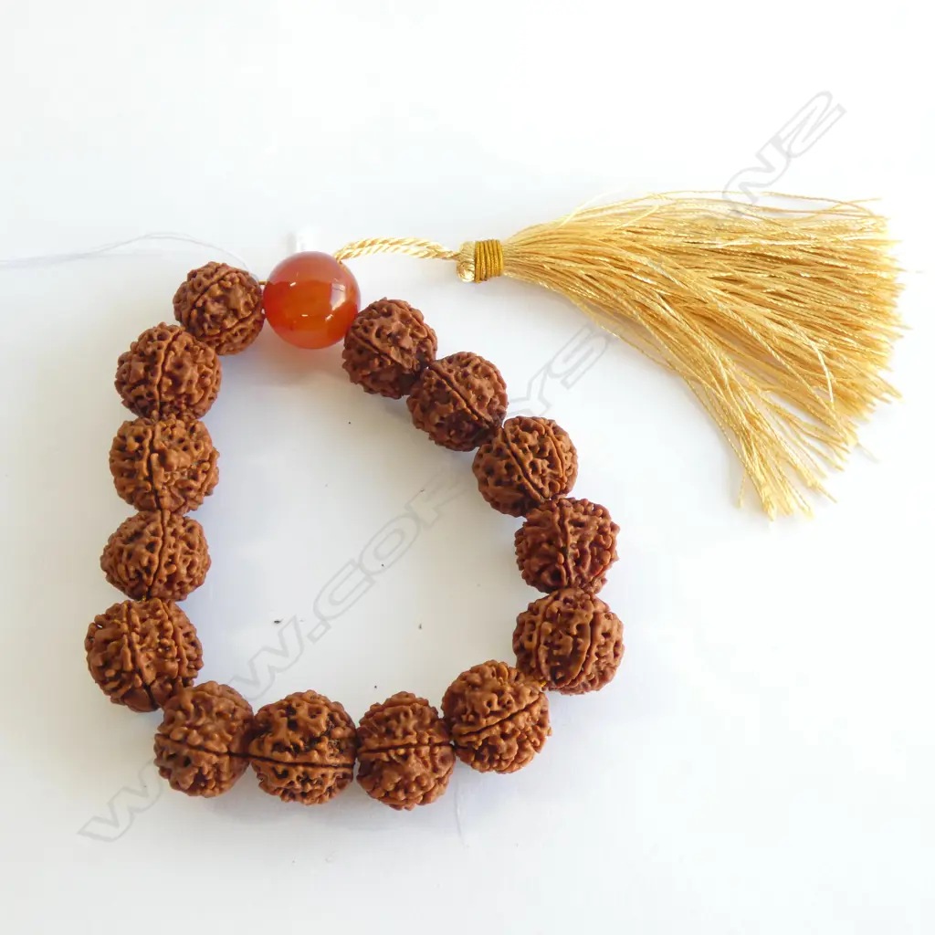 CARVED SEED PRAYER BEADS  Image 1++