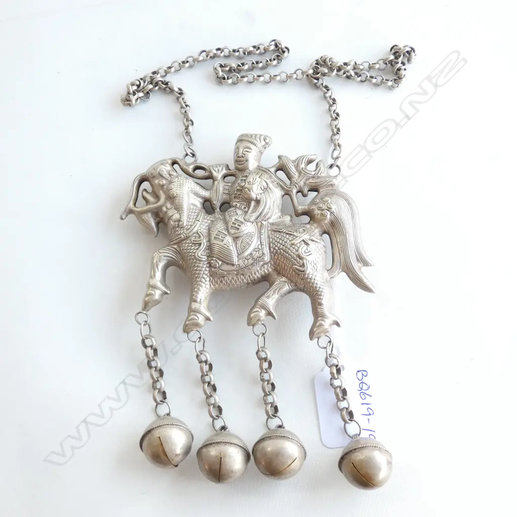 THAI SILVER NECKLACE WITH BELLS  Image 1++