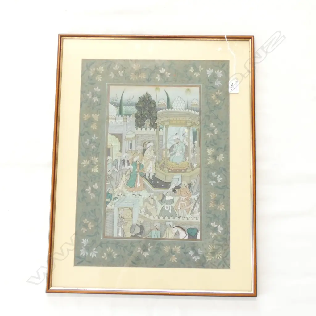MUGHUL PAINTING COURTLY SCENE  Image 1++