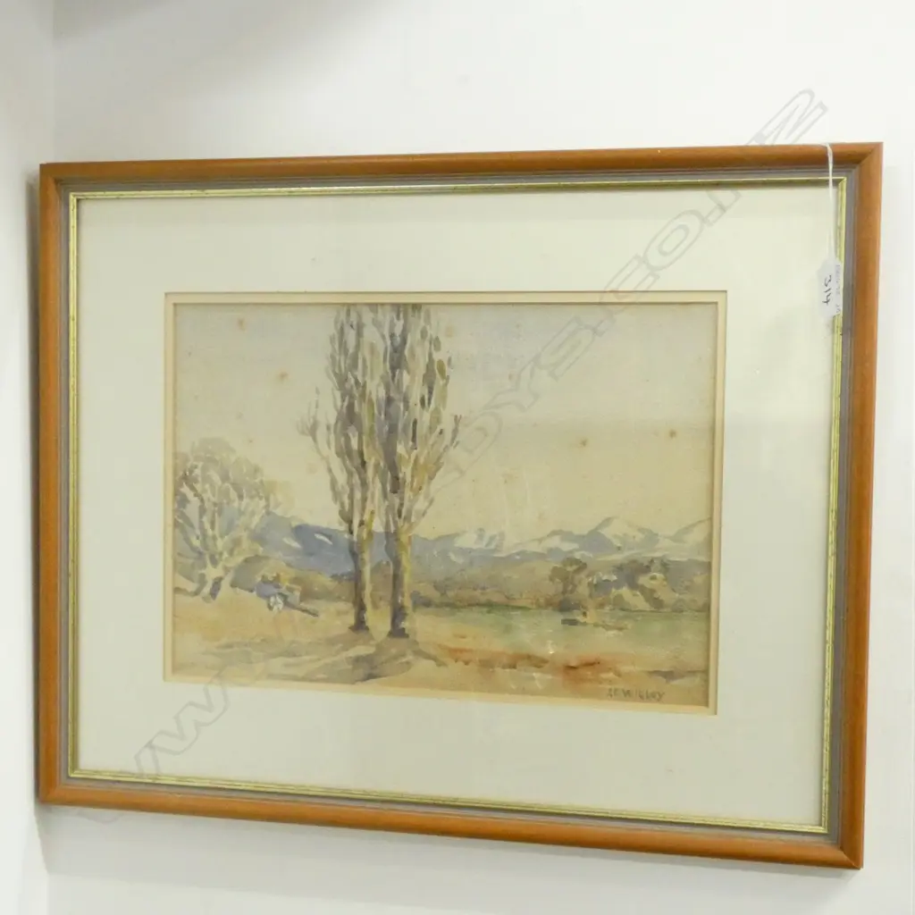FRAMED WATERCOLOUR BY J.G. WIGLEY 350 X 250MM Image 1++