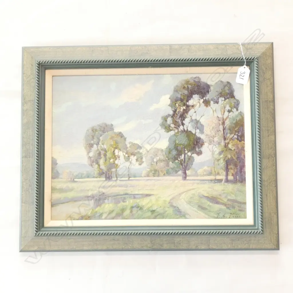 F A (FRED) PRICE   OIL ON BOARD   ‘SUNNY DAY  HAWKES BAY’ SIGNED. 295 X 385mm Image 1++