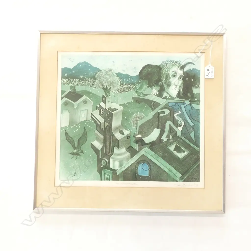 GARY TRICKER AQUATINT LT ED 5/12   ‘THE CARETAKER’ 330 x 370mm Image 1++