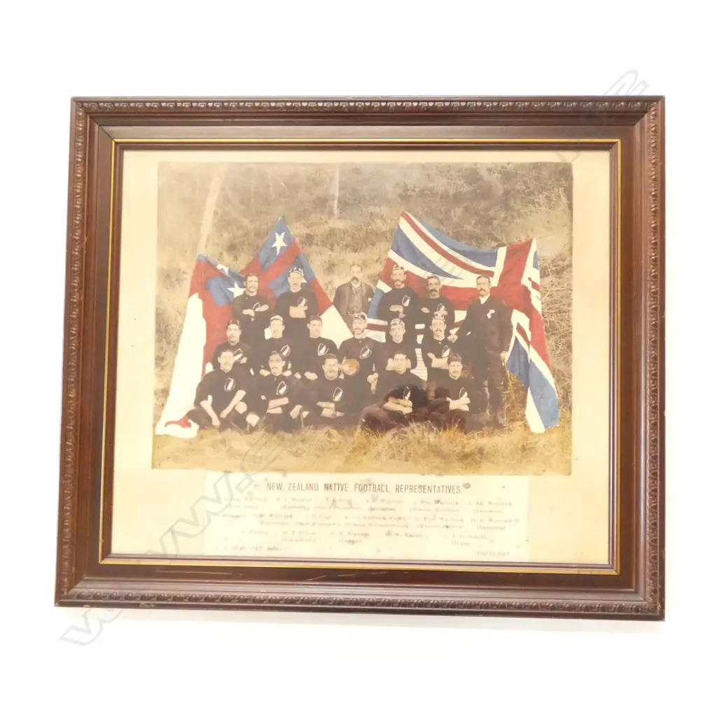 THE NEW ZEALAND FOOTBALL REPRESENTATIVES PHOTOGRAPH, JULY 1889 Image 1++