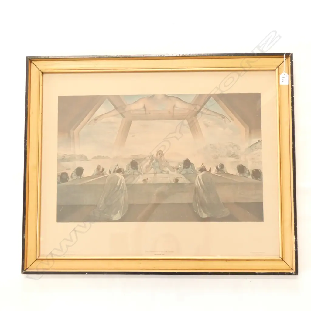 SALVADOR DALI PRINT 'SACRAMENT OF THE LAST SUPPER' 380 X 610MM Image 1++