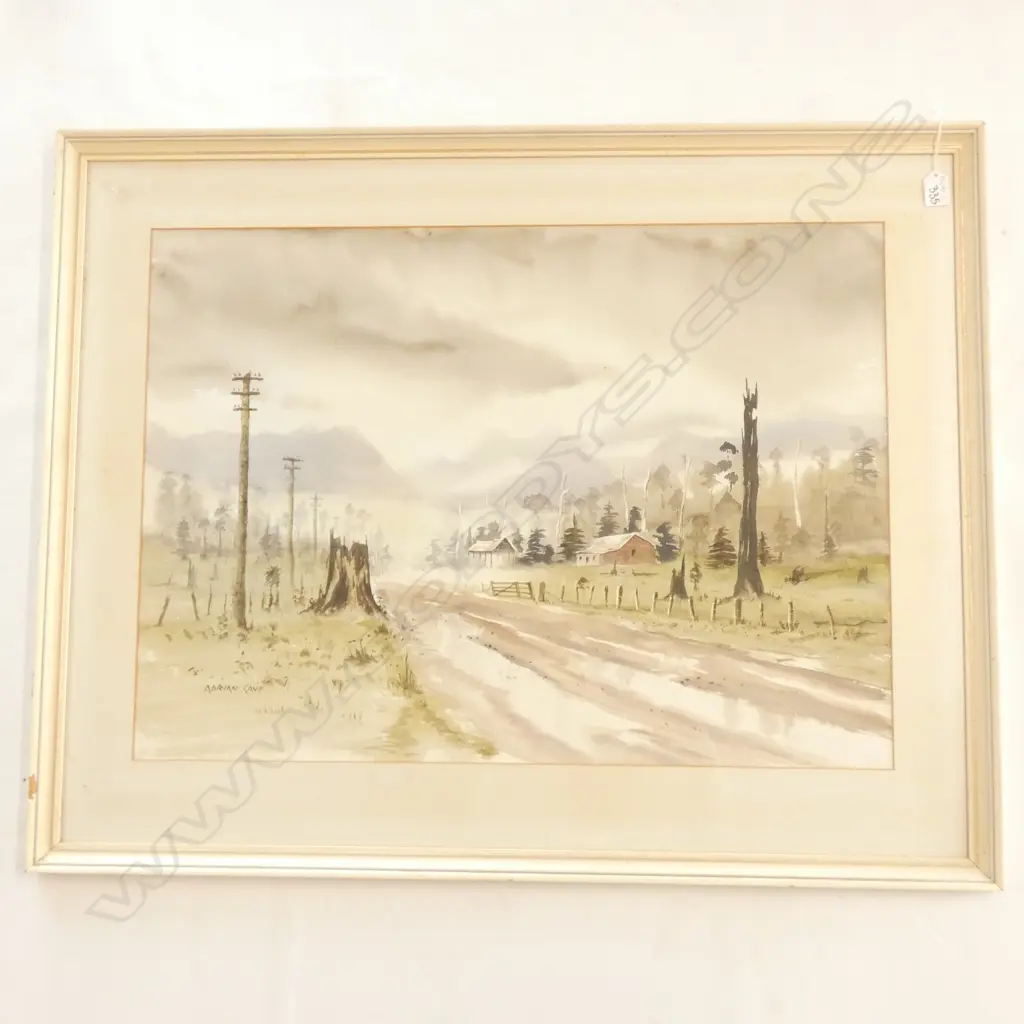 ADRIAN CAVE 'THE RAIN' W/C 1977 POVERY BAY 540 X 745MM Image 1++