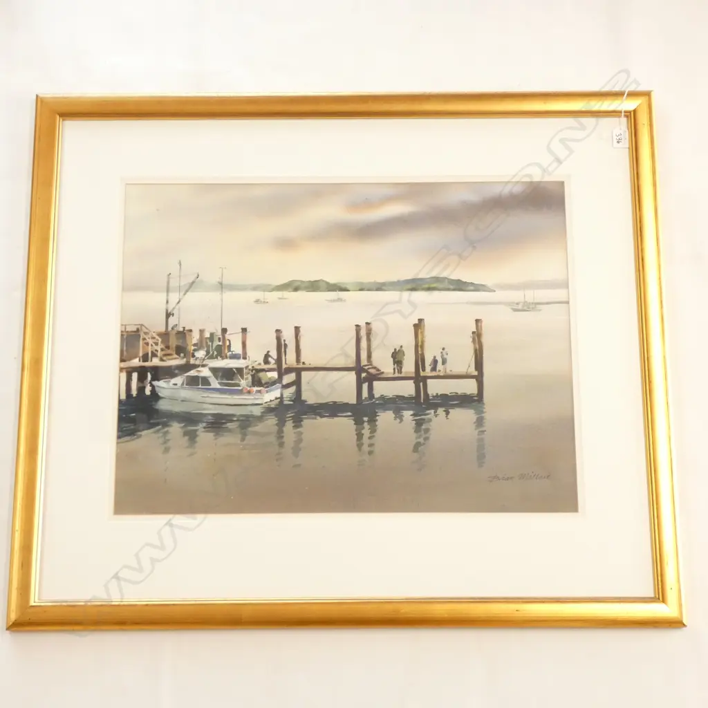 BRIAN MILLARD 'FIRST LIGHT FIRST BITE' W/C 515 X 680MM Image 1++