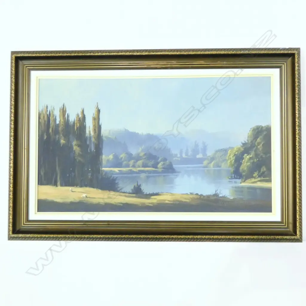 WAYNE SINCLAIR WAIKATO RIVER OIL 420 X 730MM Image 1++