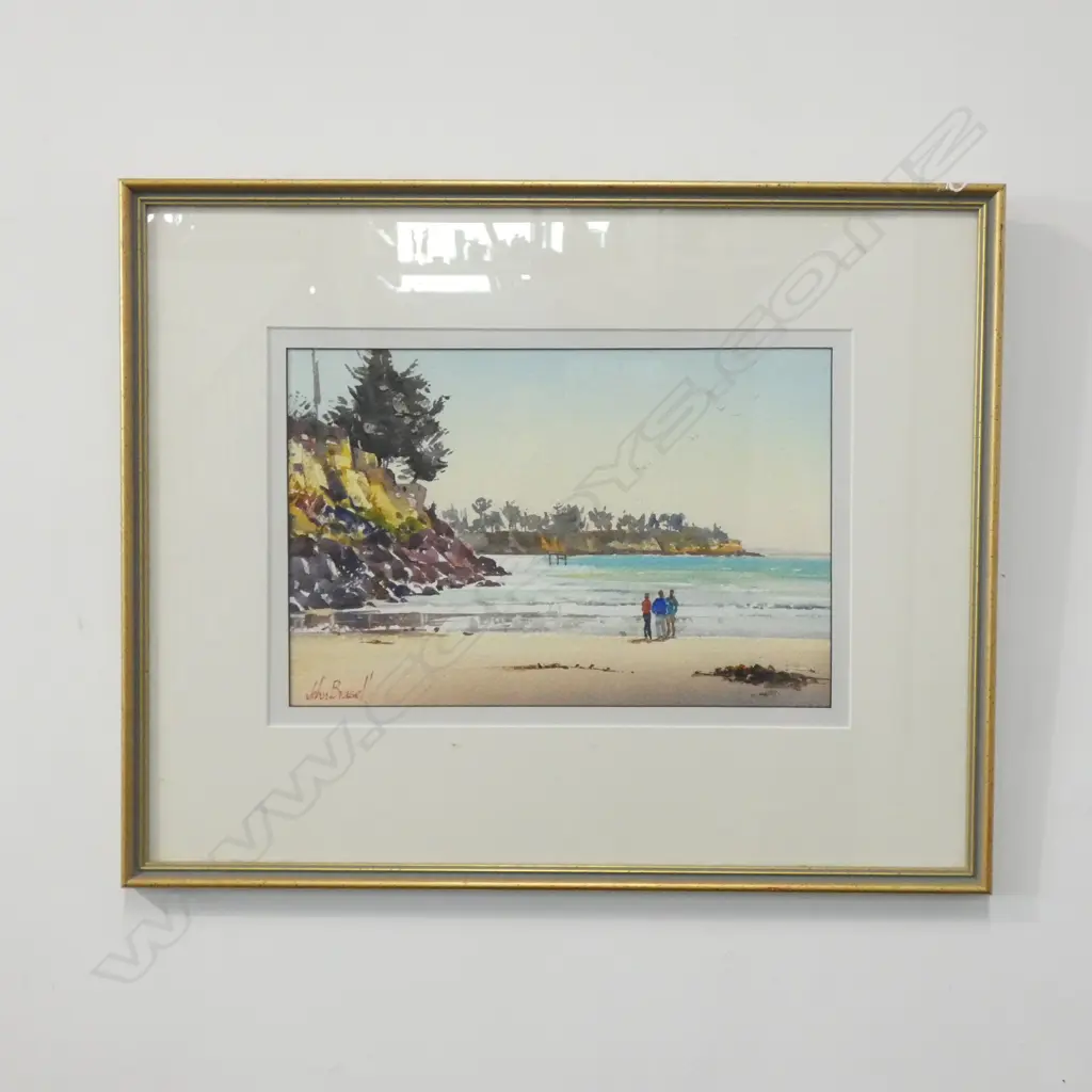 JOHN BRASELL 'CAROLINE BAY CONVERSATION' W/C 215 X 325MM Image 1++