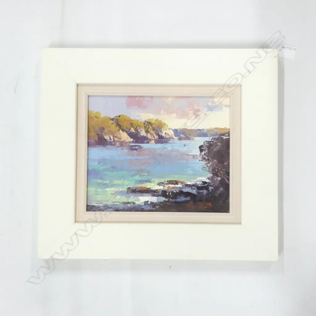 WAYNE SINCLAIR 'HEKERUA BAY' OIL ON BOARD 210 X 260MM Image 1++