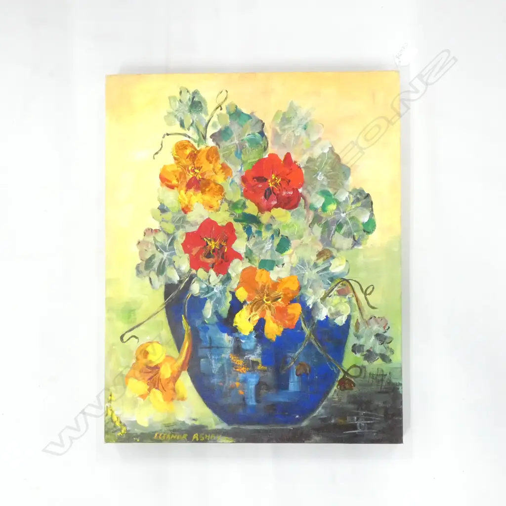 ELEANOR ASHBY STILL LIFE FLOWERS OIL ON CANVAS 510 X 410MM Image 1++