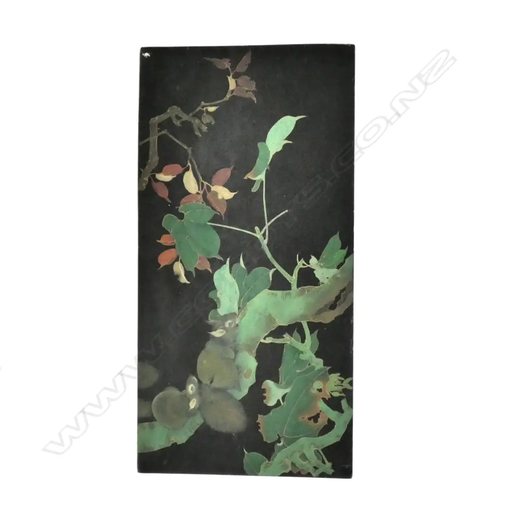 Japanese Laquer panel c1950 Image 1++