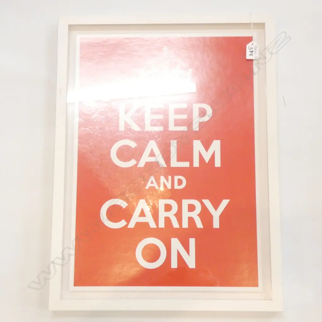 KEEP CALM - FRAMED PRINT 440 X 590MM Image 1++