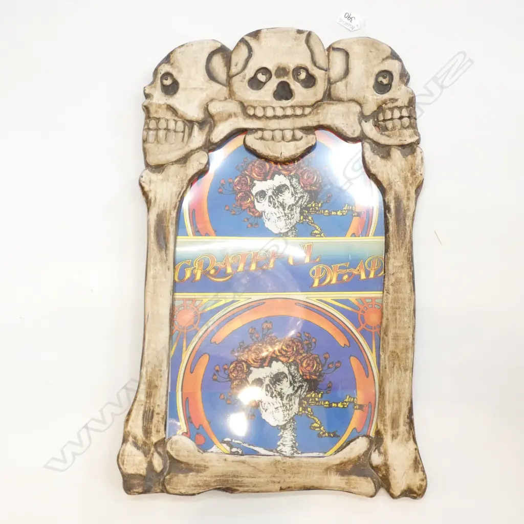 GRATEFUL DEAD POSTER & SKULL FRAME 390 X 630MM Image 1++