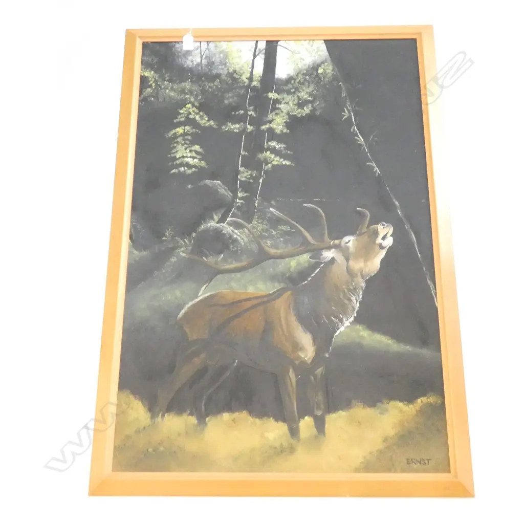 STAG PAINTING BY ERNST 720 X 1060MM Image 1++