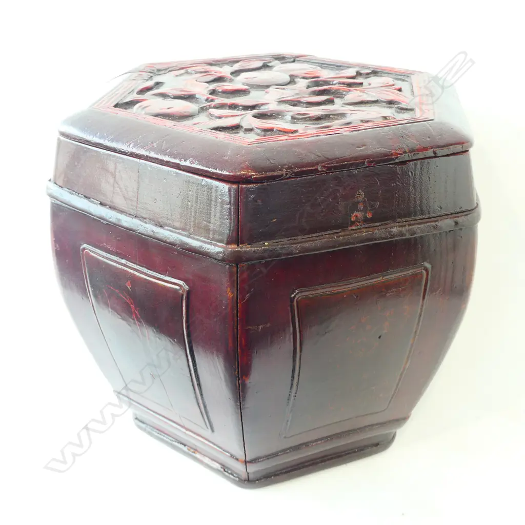 CHINESE WOODEN CONTAINER H 340 MM Image 1++