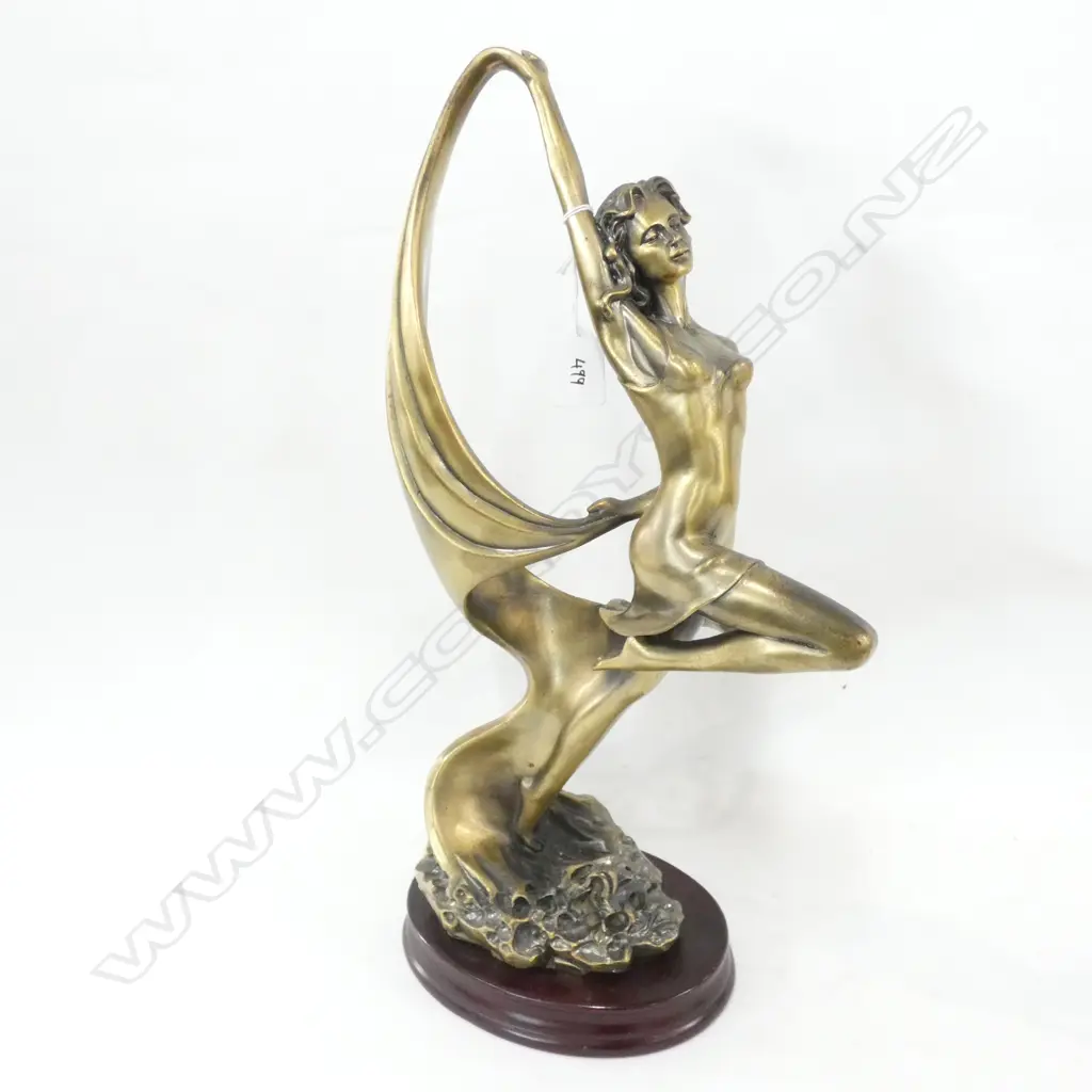 GOLD RESIN LADY H. 480MM Image 1++