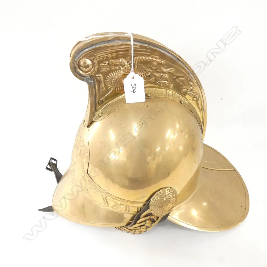 BRASS REPRO N.S.W FIREMAN'S HELMET Image 1++