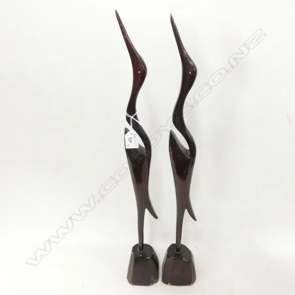PR MID CENTURY TEAK BIRDS H. 620MM Image 1++