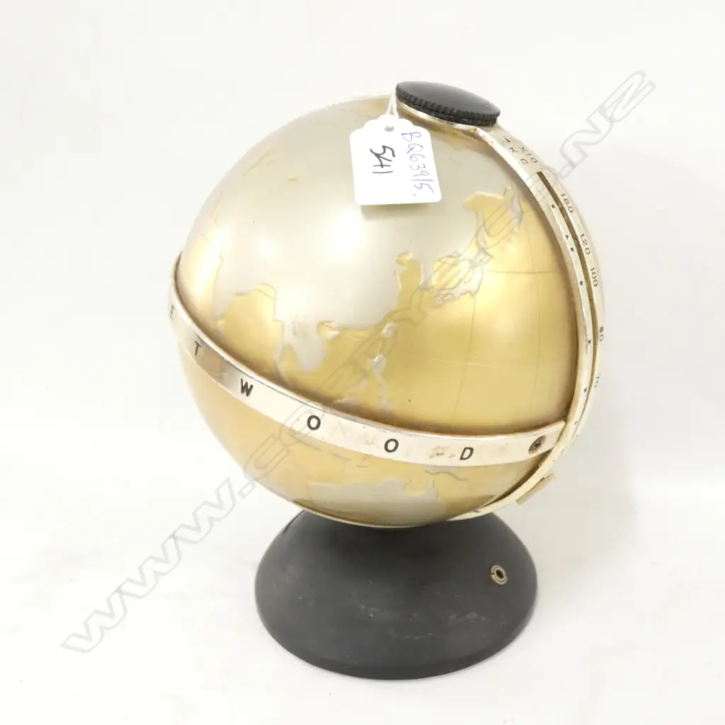 VINTAGE FLEETWOOD TRANSISTOR SIX GLOBE RADIO H. 210MM WORKS  Image 1++
