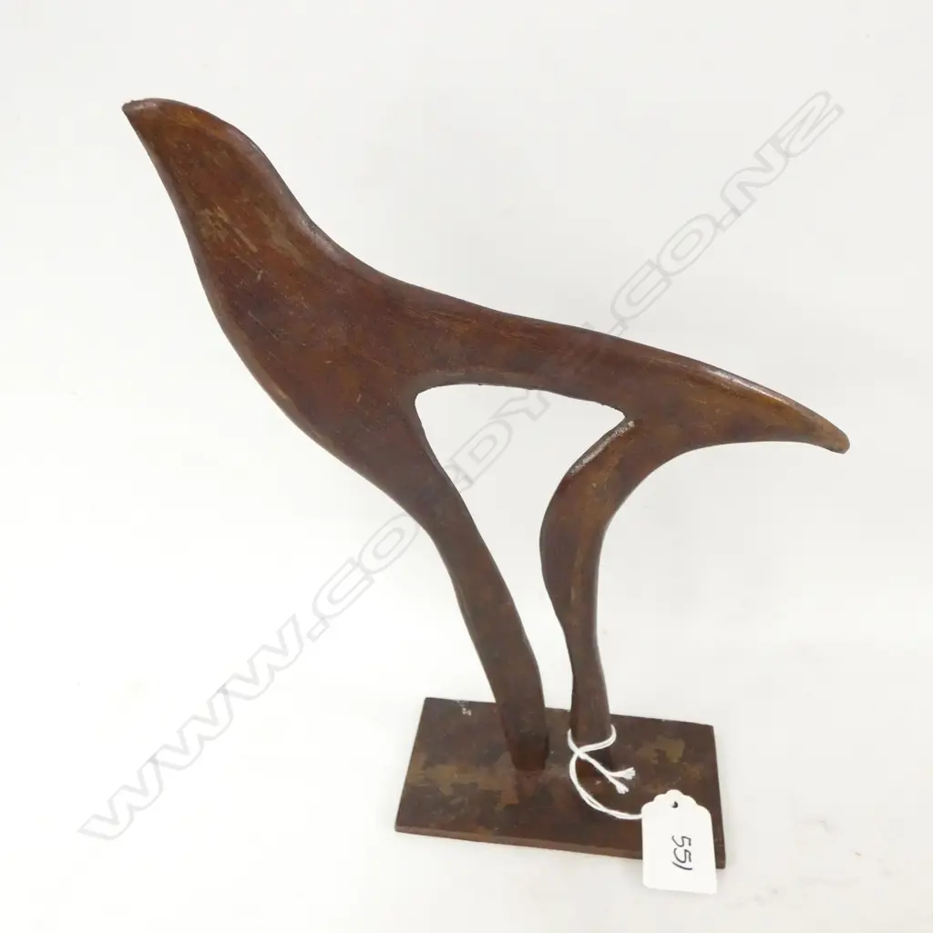 JAMES WRIGHT SIGNED METAL BIRD SCULPTURE H. 250MM Image 1++