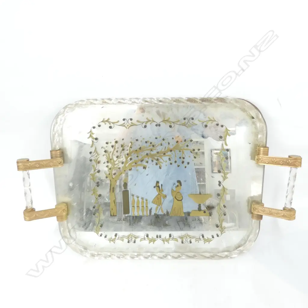 VENETIAN MIRRORED TRAY L 650 MM Image 1++