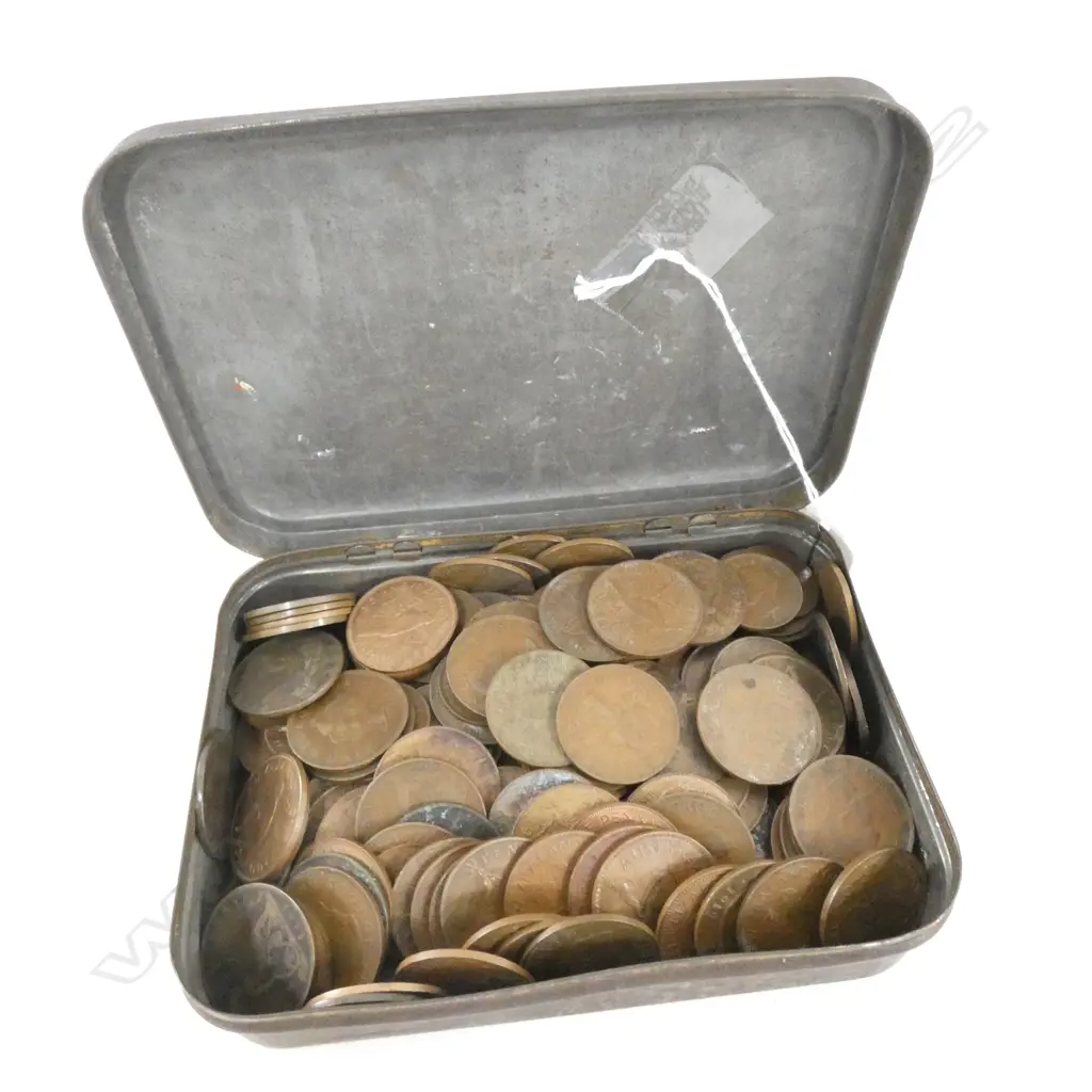 TIN WITH ASST PENNIES ETC Image 1++