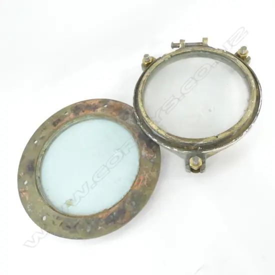 2 BRASS PORT HOLES 360MM DIA