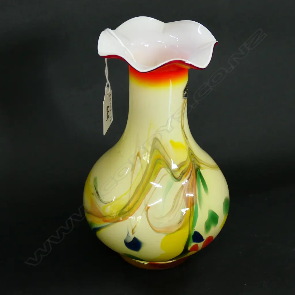 CHINESE ART GLASS VASE H. 190MM Image 1++