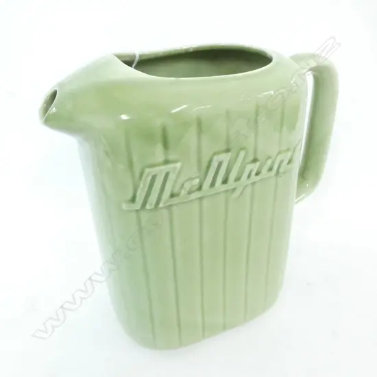 CROWN LYNN MCALPINE JUG GREEN