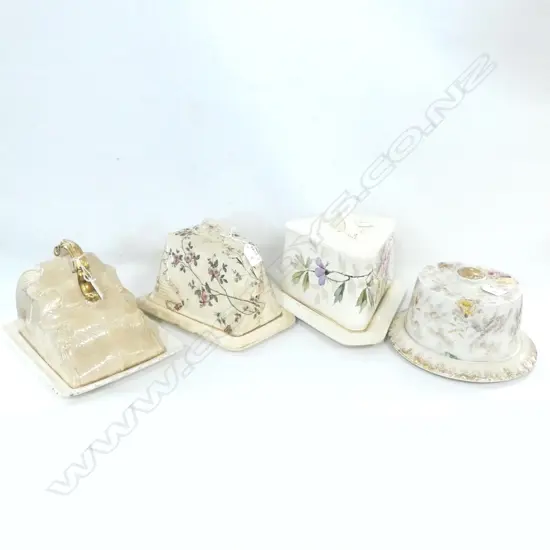 4 EDWARDIAN CHEESE WEDGES 