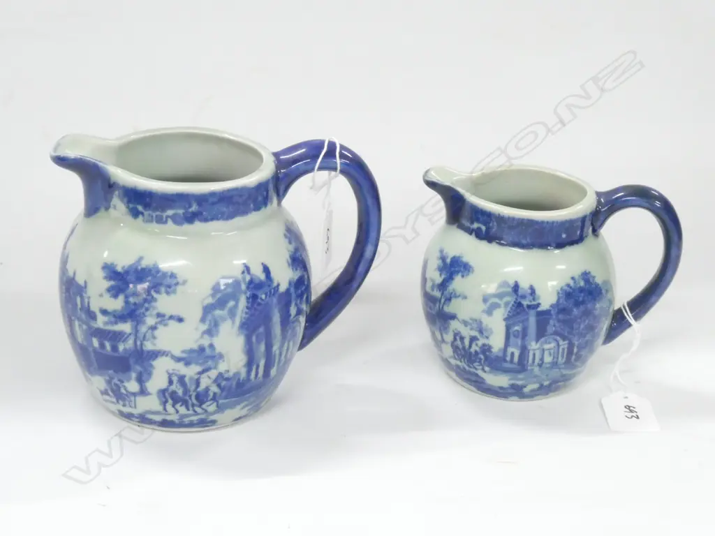 2 SMALL REPRO MASONS JUGS  Image 1++