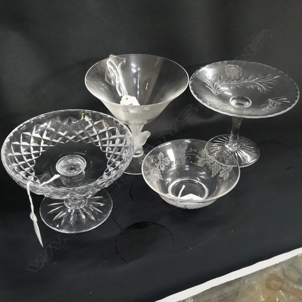 4 GLASS/CRYSTAL ITEMS  Image 1++