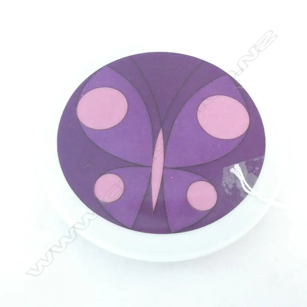 ROYAL COPENHAGEN MODERNIST BUTTERFLY WALL PLATE DIA. 150MM Image 1++