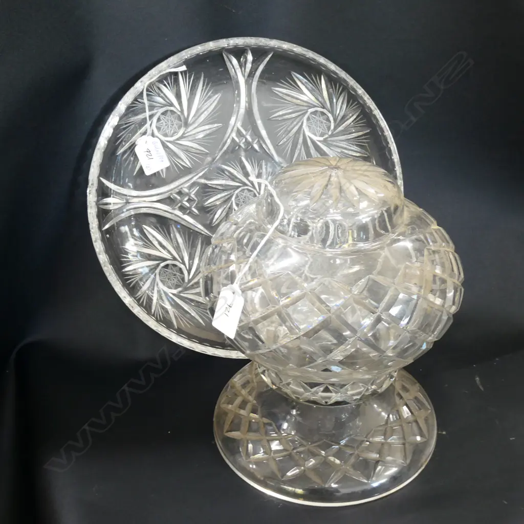 CRYSTAL DISH + LAMP WITHOUT FITTINGS D 300 MM Image 1++