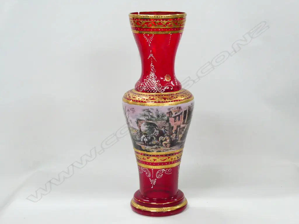 TALL VENETIAN GLASS VASE H 440 MM Image 1++