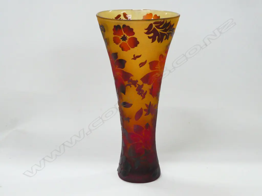 GALLE STYLE GLASS VASE H 320 MM Image 1++