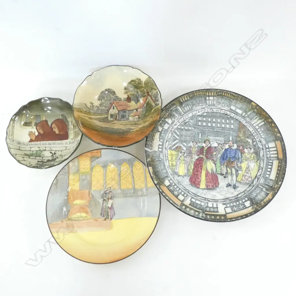 ROYAL DOULTON SERIES WARE 2 PLATES & 2 BOWLS. LARGEST DIA  240MM Image 1++