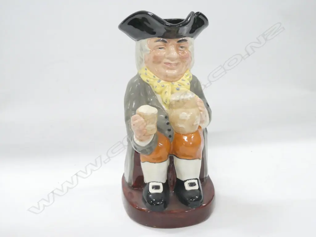 ROYAL DOULTON CHARACTER JUG - 'HAPPY JOHN' H. 225MM Image 1++