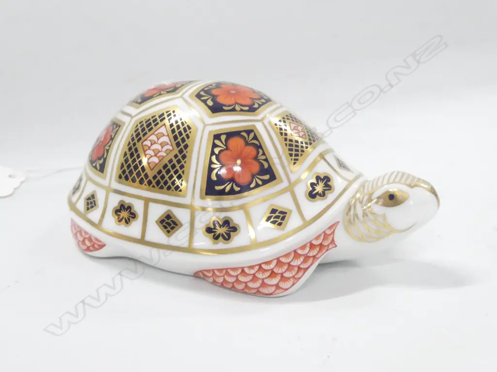 ROYAL CROWN DERBY TURTLE PAPERWEIGHT L 110 MM C1970/80 Image 1++