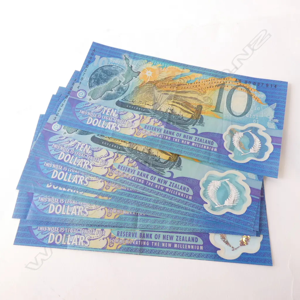 SEVEN NZ $10 'NEW MILLENNIUM' NOTES  Image 1++