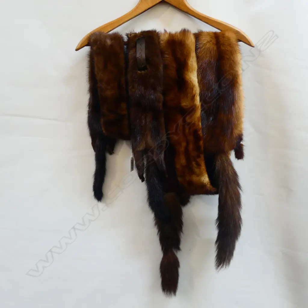 2 MINK / SABLE? STOLES  Image 1++