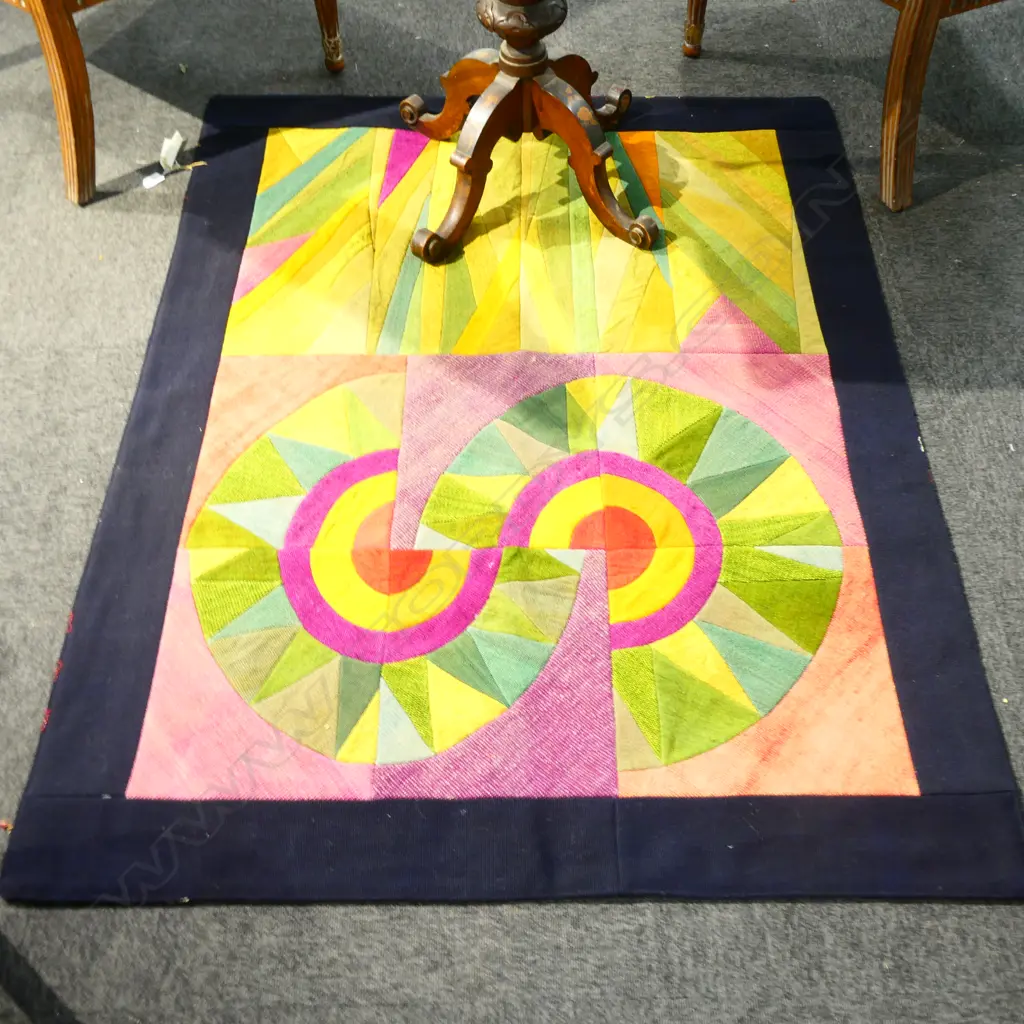 TURKEY KELIM ART PIECE/WALL HANGING. GEOMETRIC FLORALS Image 1++