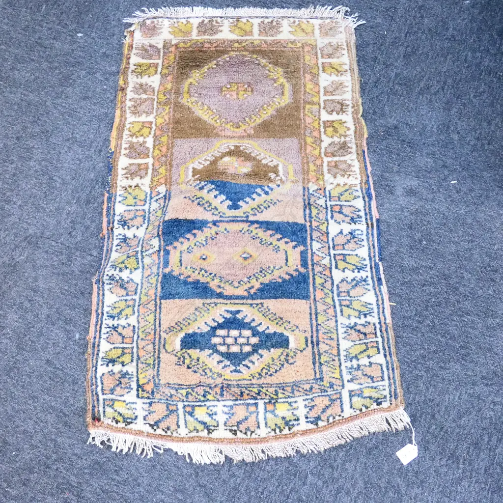 TURKISH ANATOLIA SMALL RUG H/KNOTTED Image 1++